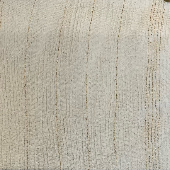 Plus Size XXL-XXXL Sheer Swim Cover-Up Neutral Striped Drawstring Beachwear - Picture 5 of 9